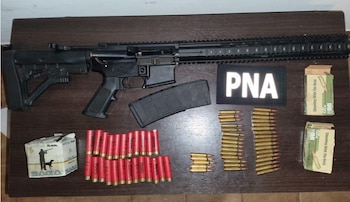 Una carabina secuestrada a la