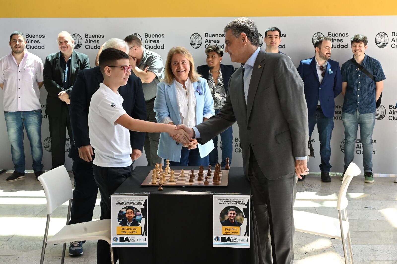 Oro saluda a Jorge Macri, Jefe de Gobierno porteño