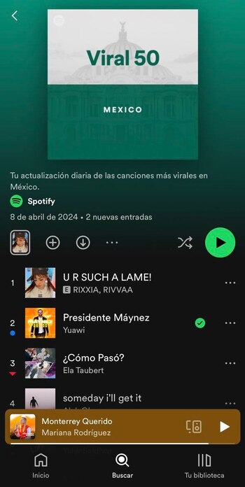 "Presidente Máynez" fue la segunda