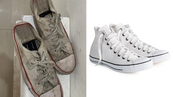 Cómo lavar los tenis blancos