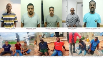 A Agência Nacional de Narcóticos da Nigéria invadiu o maior laboratório de metanfetaminas do país e prendeu dez pessoas. (X/@Rise_Forge)