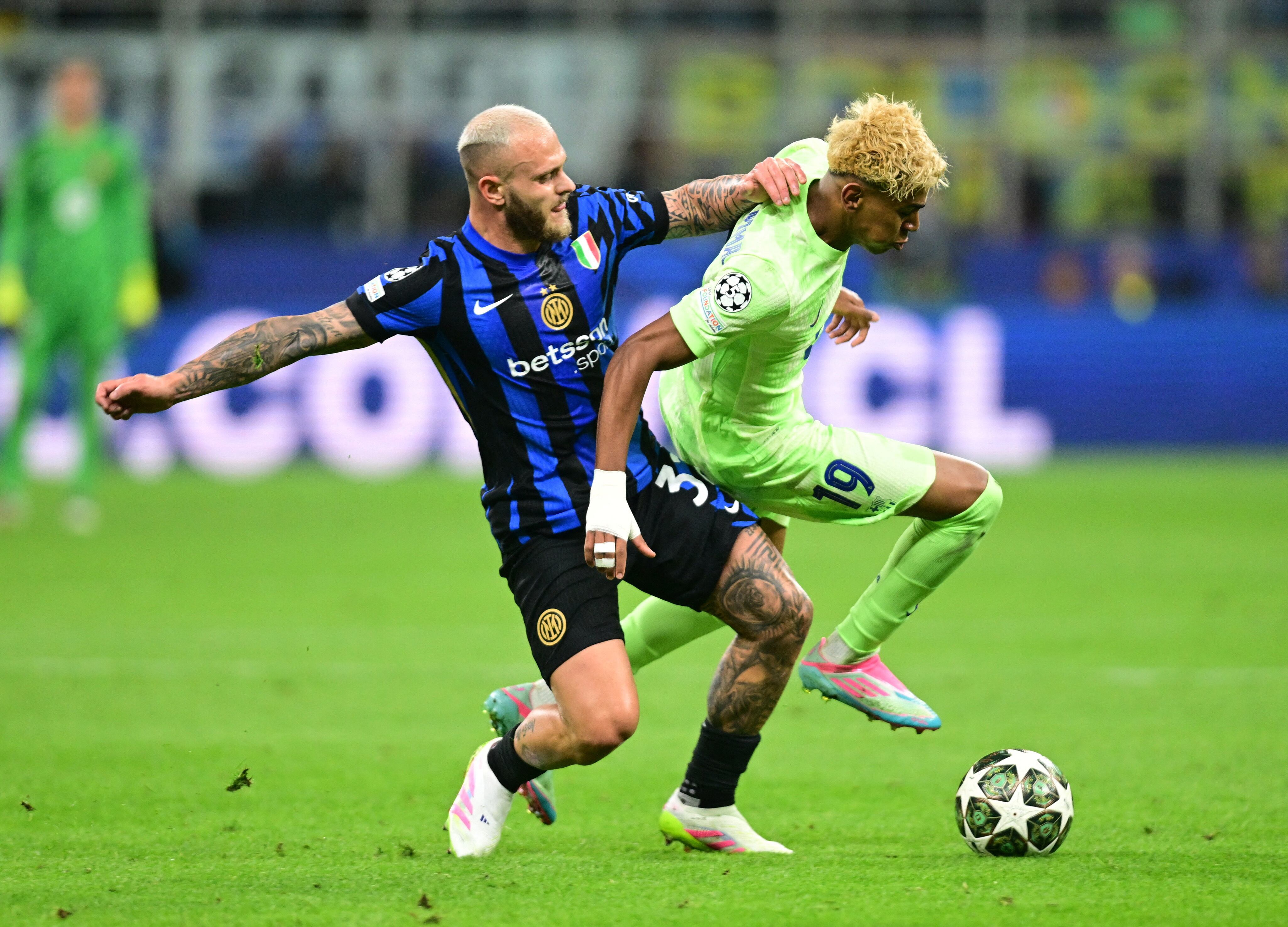 QQE6JB2LORC7JLALLT33EAZLV4 Con una gran actuación de Lautaro Martínez, Inter empata contra Barcelona por las semifinales de la Champions