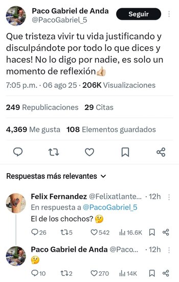 Paco Gabriel de Anda lanzo