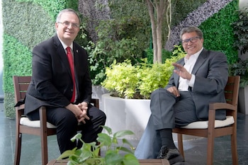 Marcelo Ebrard y Ricardo Monreal