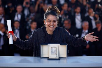 La directora Payal Kapadia durante