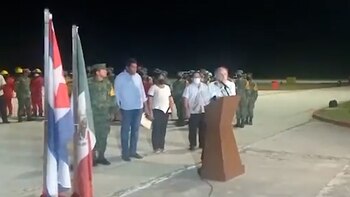 Llega a Cuba ayuda de México tras incendio en Matanzas