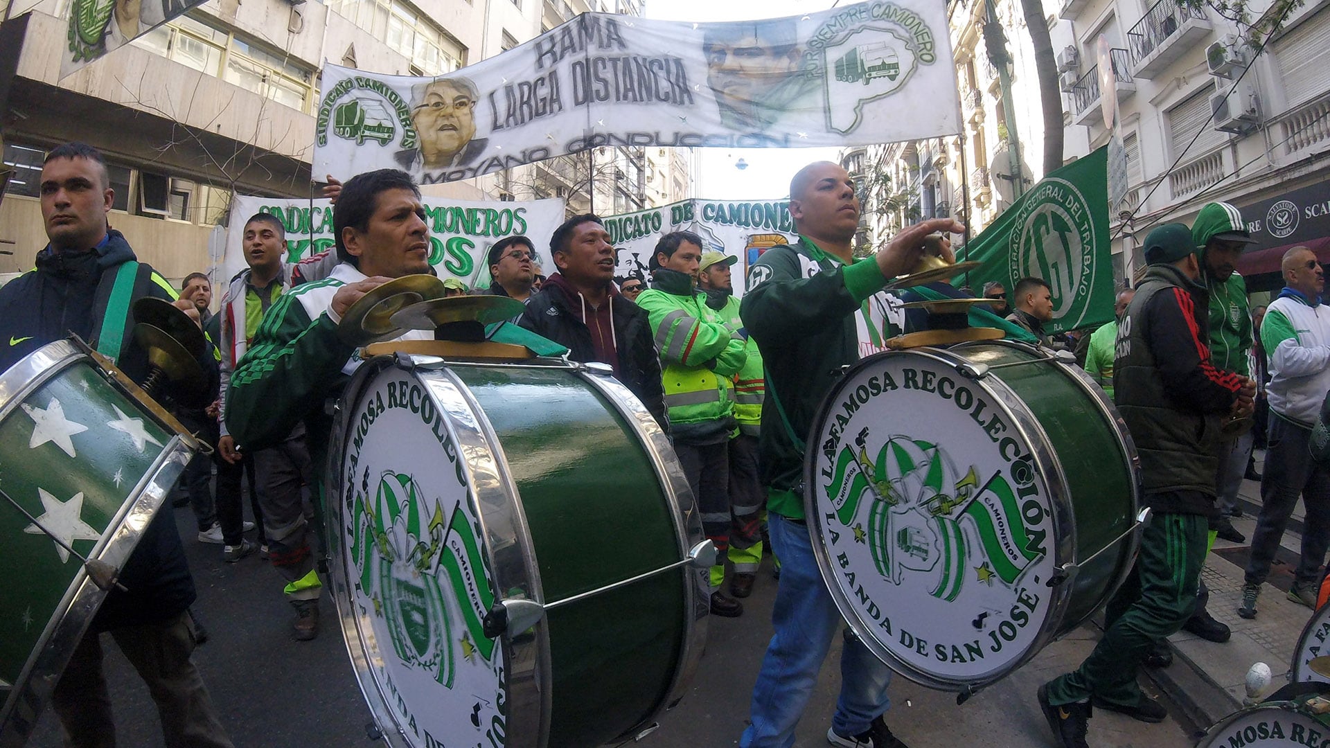 Una movilización del Sindicato de Camioneros (Foto: NA/Juan Vargas)