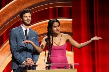 Actors Zazie Beetz and Jack