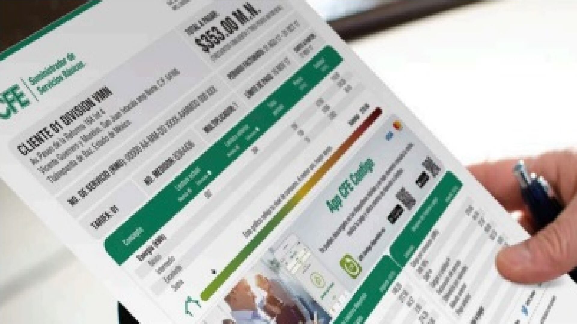 El recibo digital de la CFE tiene la misma validez legal que el impreso y puede descargarse o imprimirse en cualquier momento. (CFE)