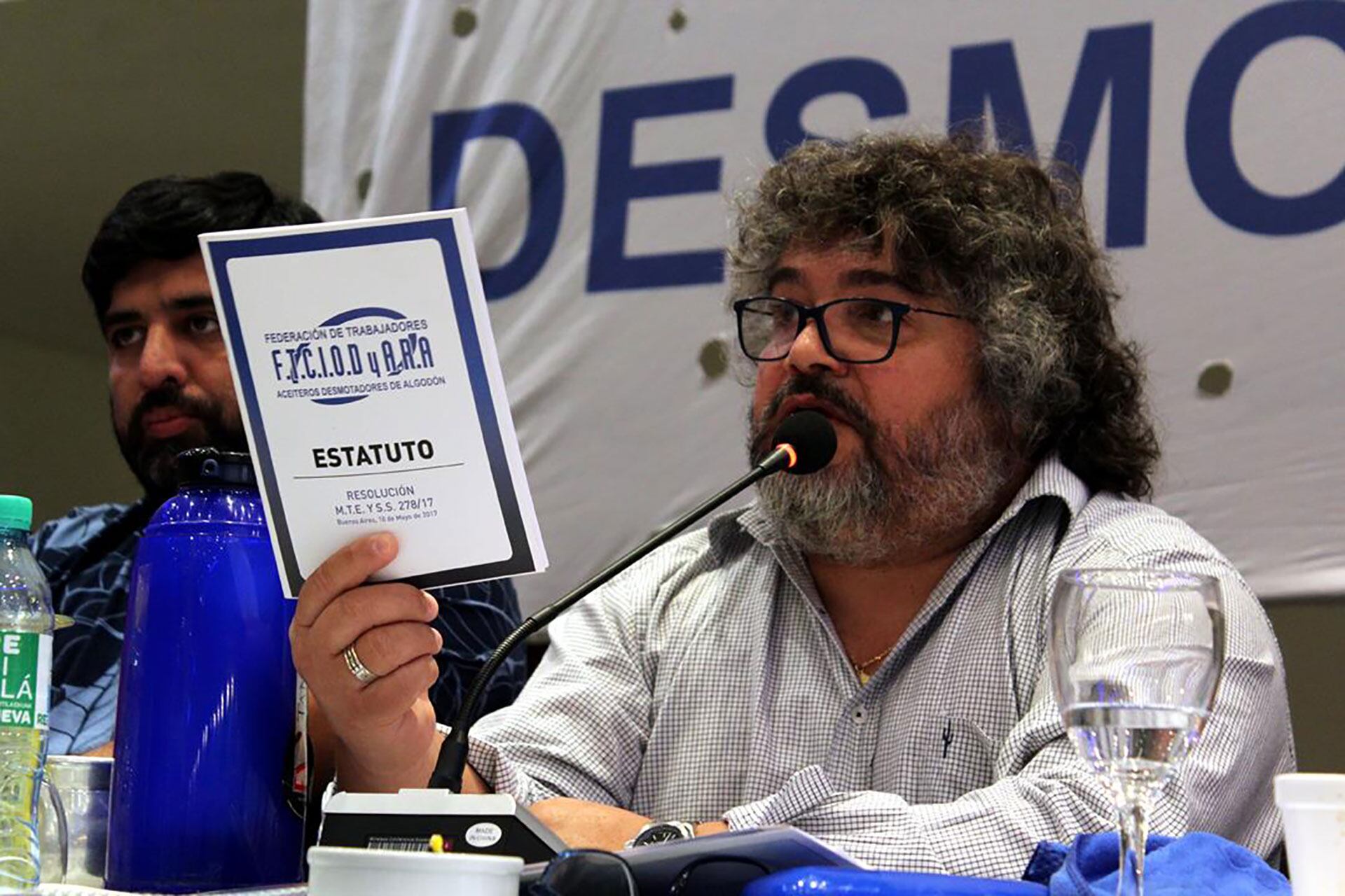 Daniel Yofra, líder del Sindicato de Aceiteros
