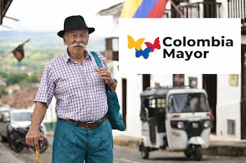 Adultos mayores beneficiarios de Colombia