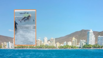 En video quedó registrado el