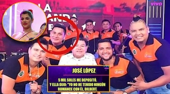 José López revela que Jhazmín Gutarra le pagó 5,000 soles para que guardara silencio sobre su romance. Infobae Perú / Captura TV - Magaly TV La Firme