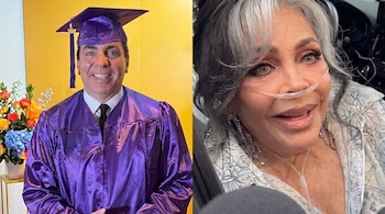 Cristian Castro se graduó de bachiller en el colegio secundario y su madre Verónica asistió a la ceremonia (Captura de video)
