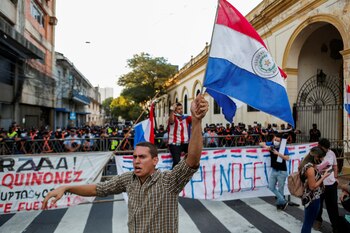 Protestas contra el gobierno paraguayo