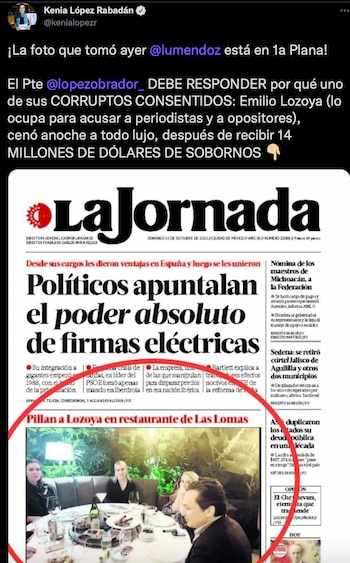 Kenia López Rabadán Emilio Lozoya