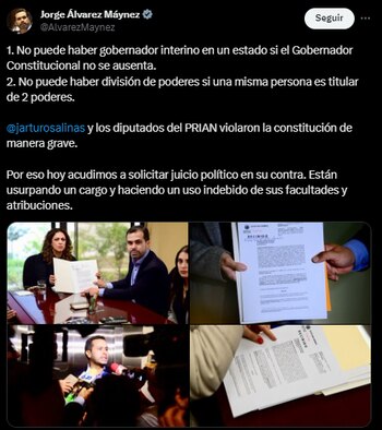 Jorge Álvarez Máynez dio a