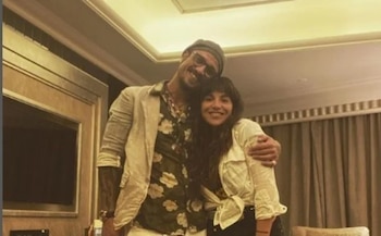 Daniel Osvaldo y Gianinna Maradona