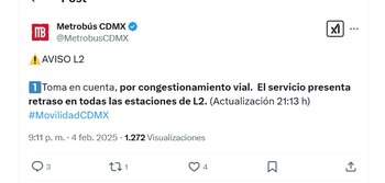 (X/ @MetrobusCDMX)