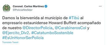 El empresario estadounidense visitó Norte