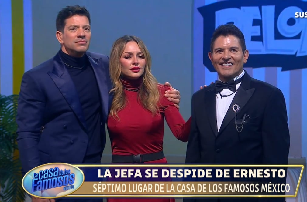 Mariana Ochoa, Karina Torres, Yahir, Ese Pérez y Memo Schutz llegan a la última etapa del reality tras la eliminación de Ernesto Laguardia, quien se despide en el séptimo lugar. (Captura de pantalla YouTube La Casa de los Famosos México)