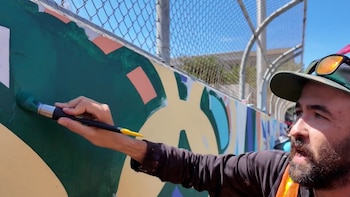 Artistas celebran la cultura de Atlanta a través de murales antes de la Copa Mundial de la FIFA