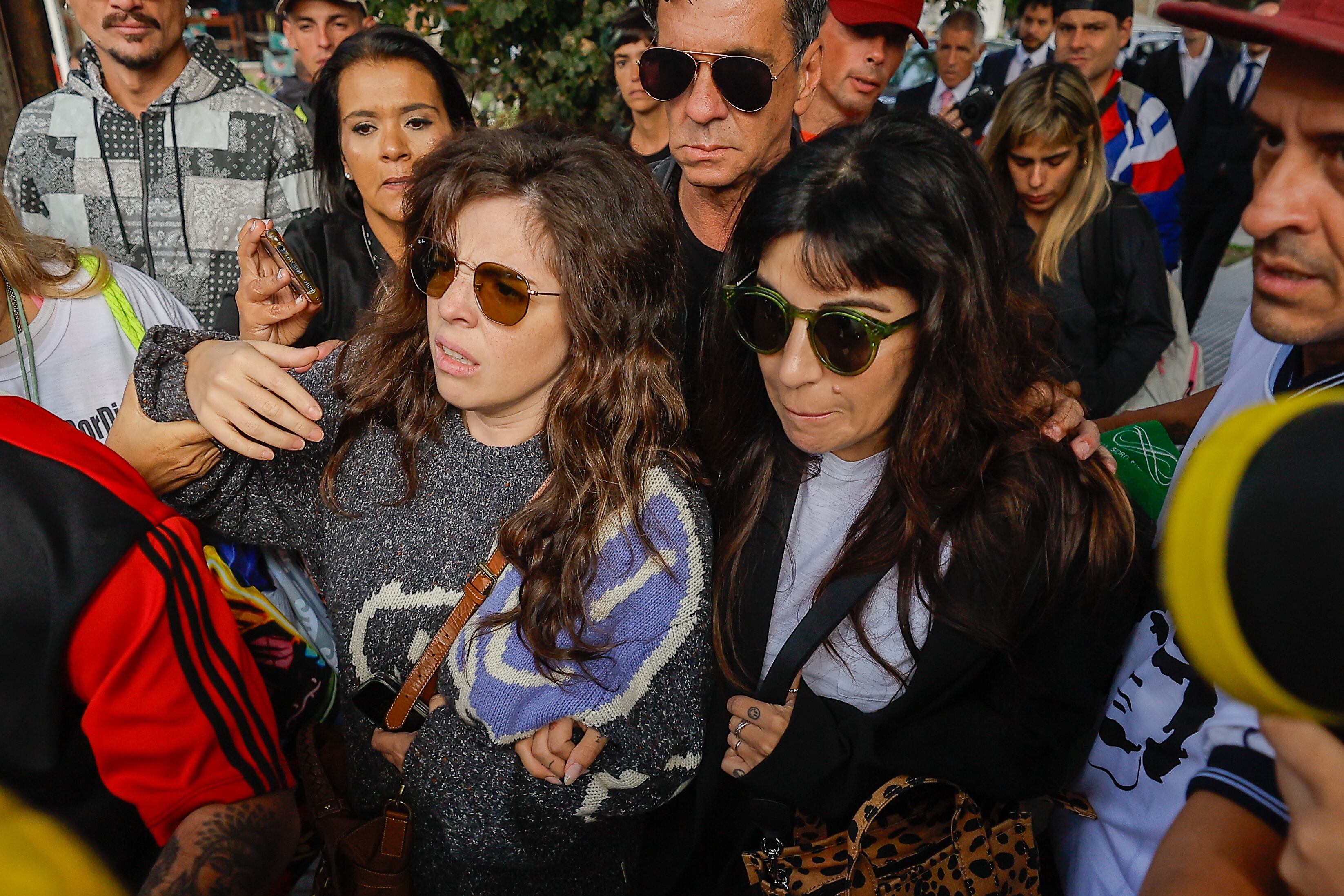 Dalma y Giannina Maradona en el juicio por su la muerte de Diego
