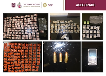 Dosis de presunta droga aseguradas