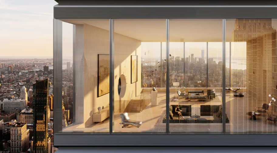 El impuesto de Nueva York a las segundas residencias de alto valor y la baja oferta alimentan los megaalquileres en zonas como Tribeca y el Upper East Side (DBOX/Renders)