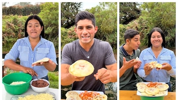 Orgullo salvadoreño en el campo colombiano: Los Escachaitos sorprenden al recrear las auténticas pupusas