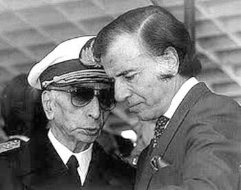 Carlos Menem e Isaac Rojas