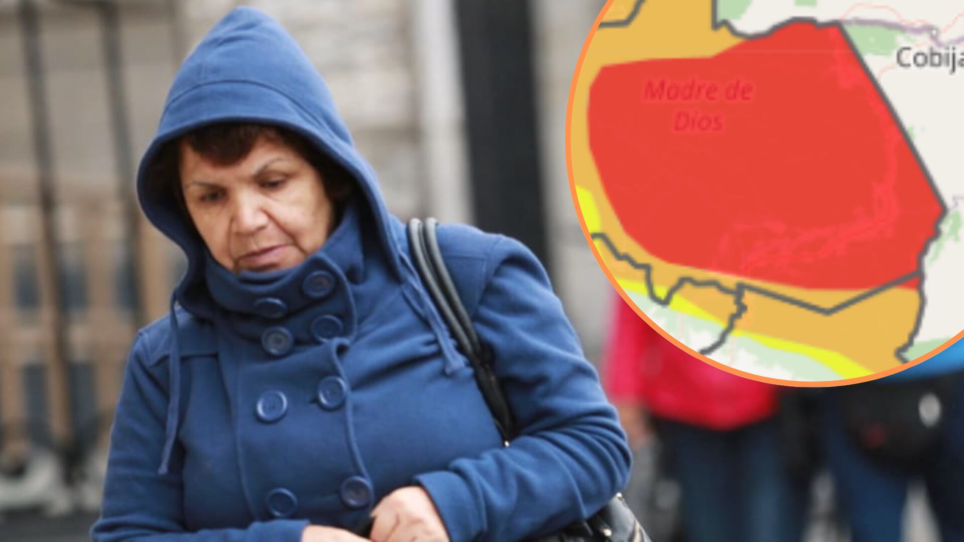 Senamhi emitió alerta roja por el descenso extremo de la temperatura diurna en regiones como Madre de Dios y Puno. Foto: Composición Infobae Perú