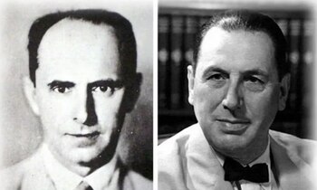 Federico Pinedo y Juan Perón