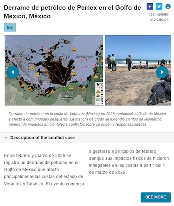 El EJAtlas ofrece una herramienta digital para consultar y analizar las zonas en las que se han desarrollado diversas luchas ambientales a lo largo y ancho del planeta.