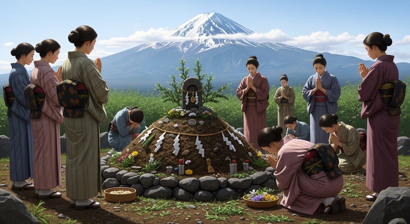 Durante siglos, la ley impedía el acceso femenino al monte, por lo que muchas devotas se reunían al pie de la montaña para orar o levantar pequeños montículos que simbolizaban su propio acto de peregrinación. (Imagen Ilustrativa Infobae)