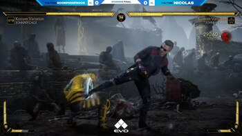 Los mellizos Martínez enfrentándose en Mortal Kombat 11.