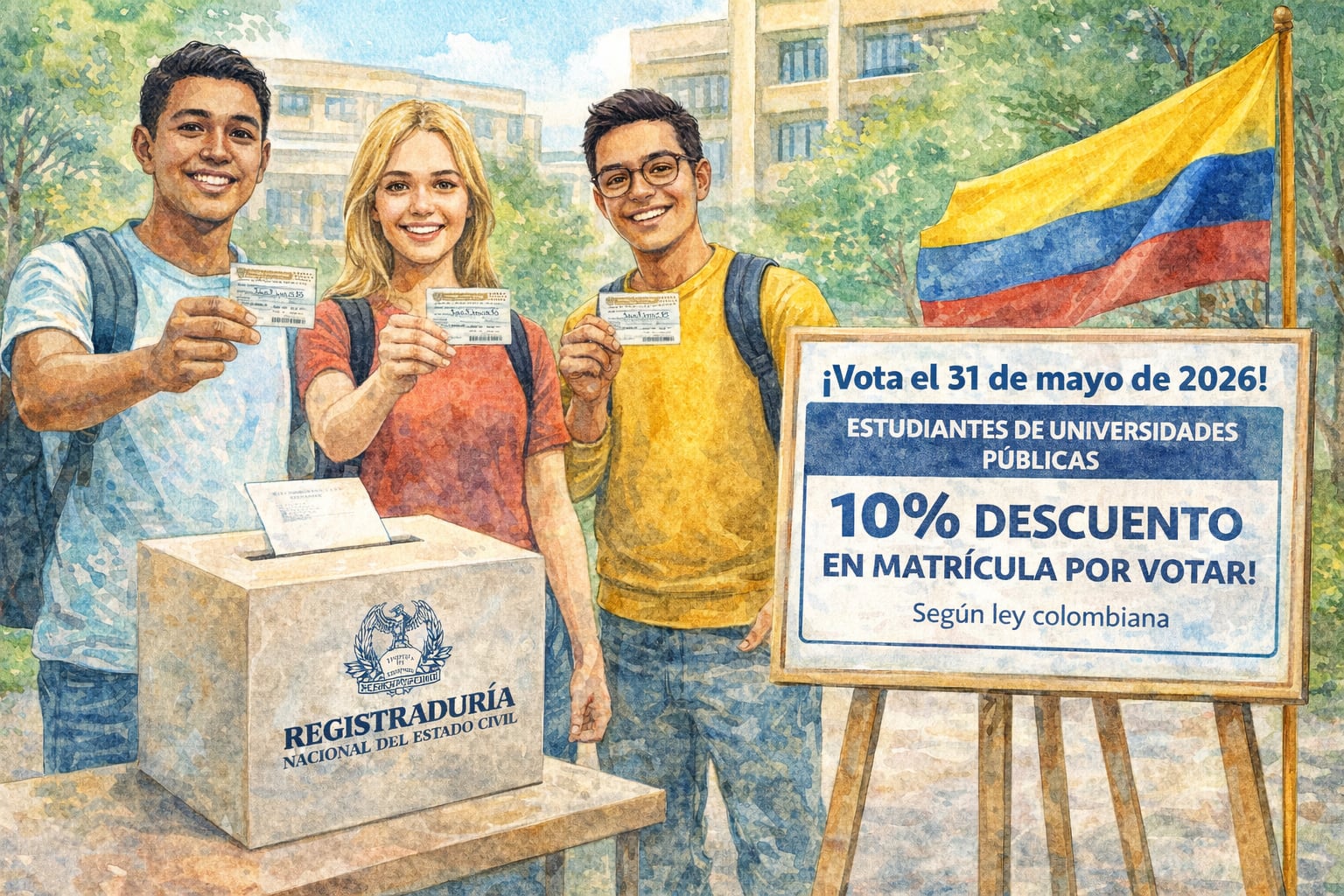 El voto en Colombia otorga beneficios legales que incentivan la participación ciudadana y fortalecen la democracia nacional - crédito Imagen Ilustraiva Infobae