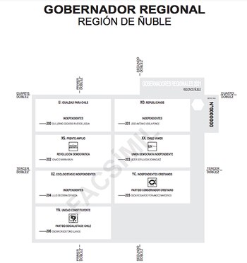 (Servicio Electoral Chile)