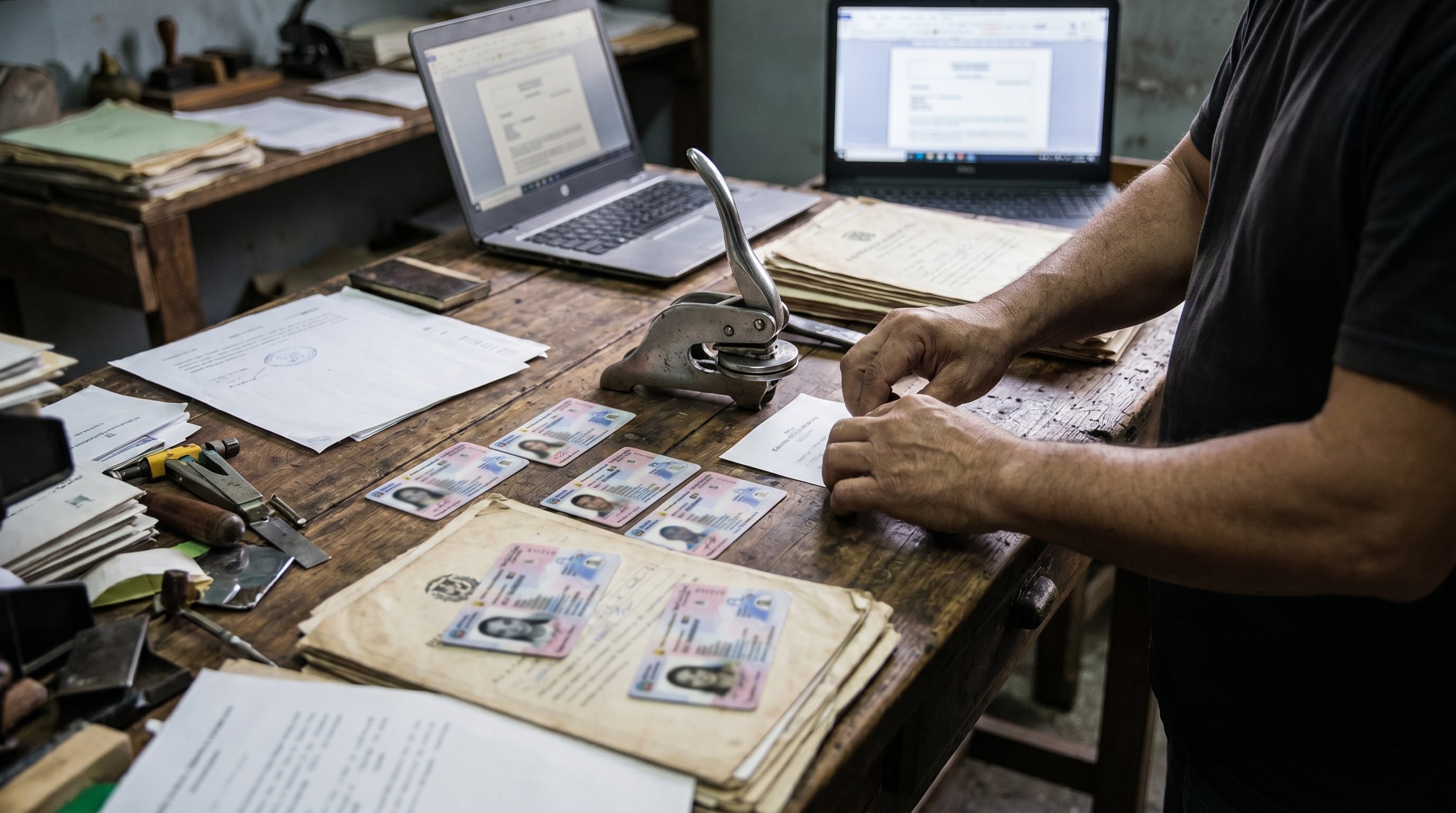La Policía Nacional de República Dominicana desmantela un laboratorio de falsificación de documentos y delitos cibernéticos en Santiago de los Caballeros. (Imagen Ilustrativa Infobae)