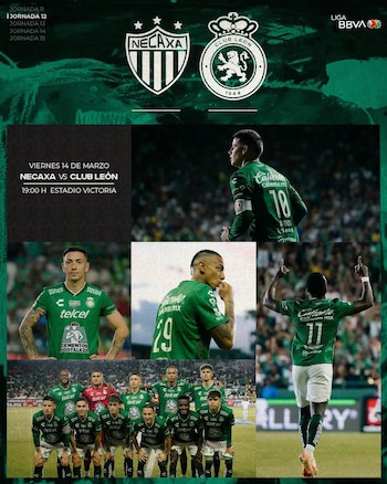 De la siguiente forma, el cuadro de León presentó el encuentro ante Necaxa - crédito @clubleonfc / X