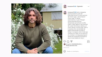 El posteo de Mariano Martínez