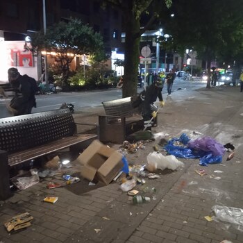 Los encargados de la limpieza