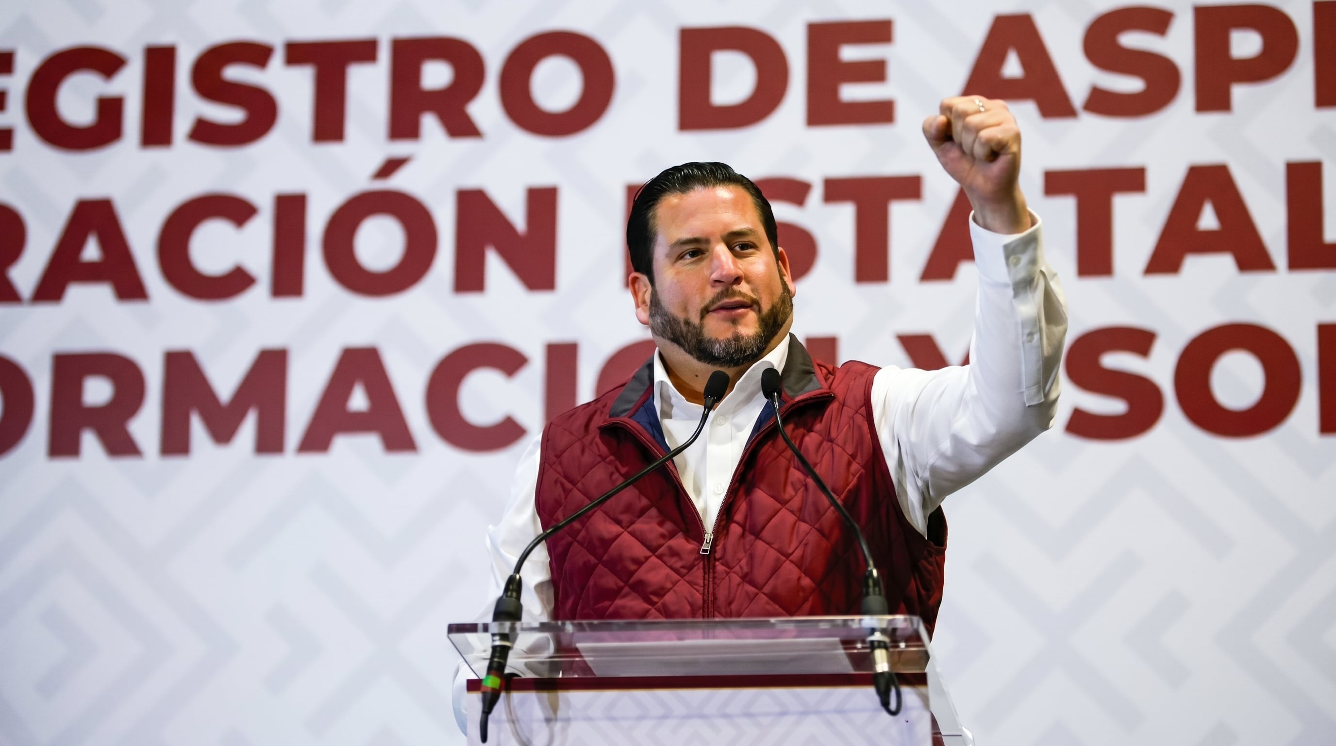 Julieta Ramírez Padilla e Ismael Burgueño Ruiz se registran en Baja California con licencia para buscar la coordinación estatal de Morena. (Archivo Infobae)