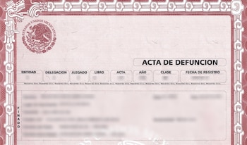Acta de Defunción (Foto: especial)