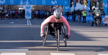 Carmen Giménez en una carrera.