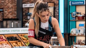 Flavia Laos durante su participación