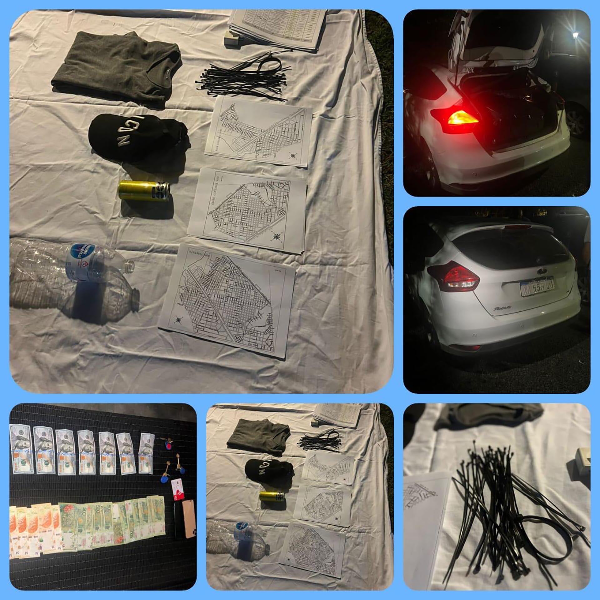 Los elementos secuestrados en el procedimiento