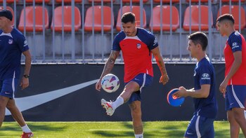 Giménez inicia su reincorporación al grupo