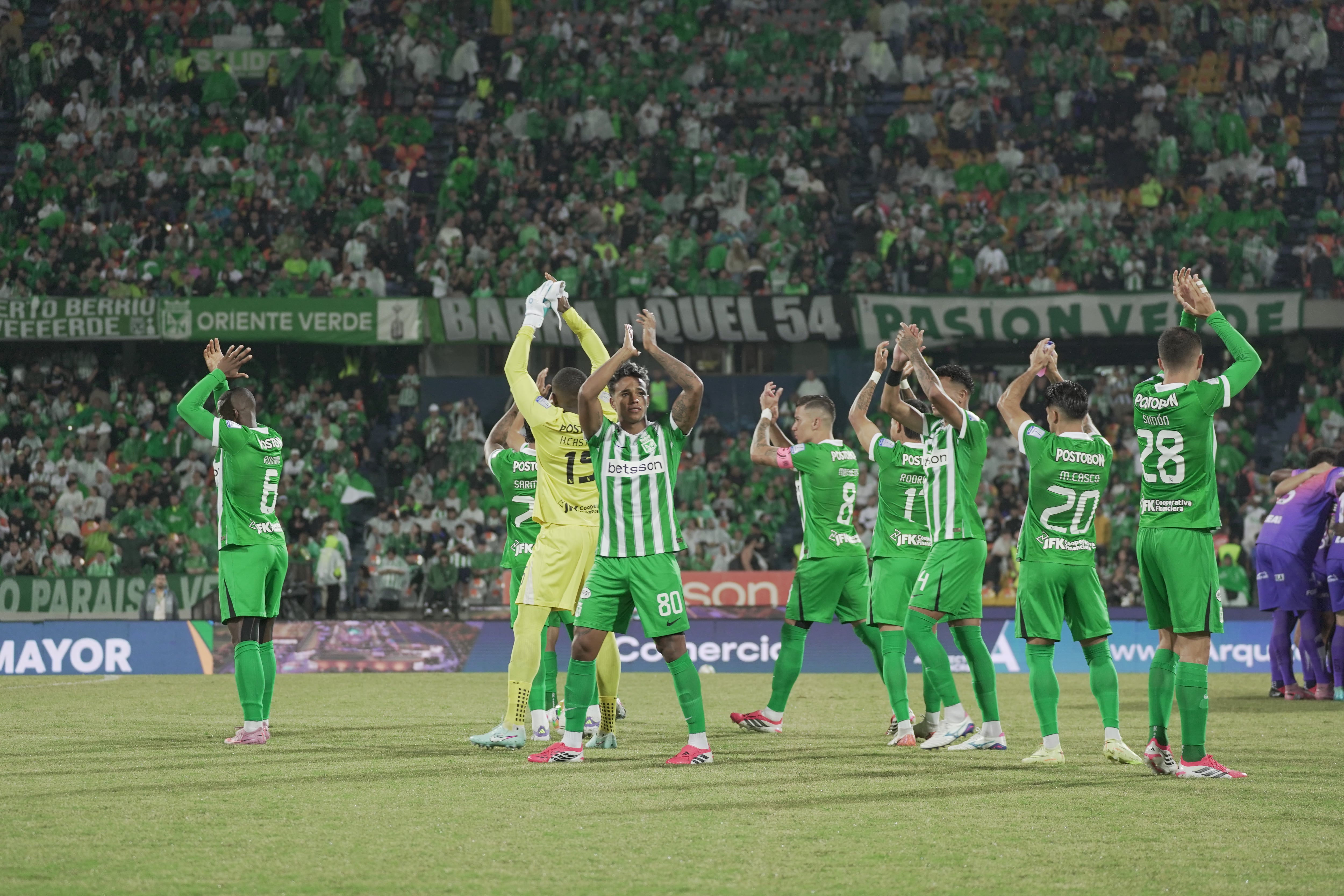 Atlético Nacional arribó a Bogotá para disputar el partido aplazado de la fecha 5 de la Liga BetPlay frente a Independiente Santa Fe. - crédito Jefatura de Prensa de Atlético Nacional