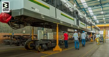 El Metro de Medellín se posiciona como un potencial referente de ensamblaje y mantenimiento de trenes a nivel internacional - Metro de Medellín / Youtube